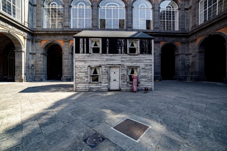 Ryan Mendoza. Almost Home The Rosa Parks House Project. Installation view at Palazzo Reale, Napoli 2020. Courtesy Fondazione Morra Greco. Photo Camillo Ripaldi