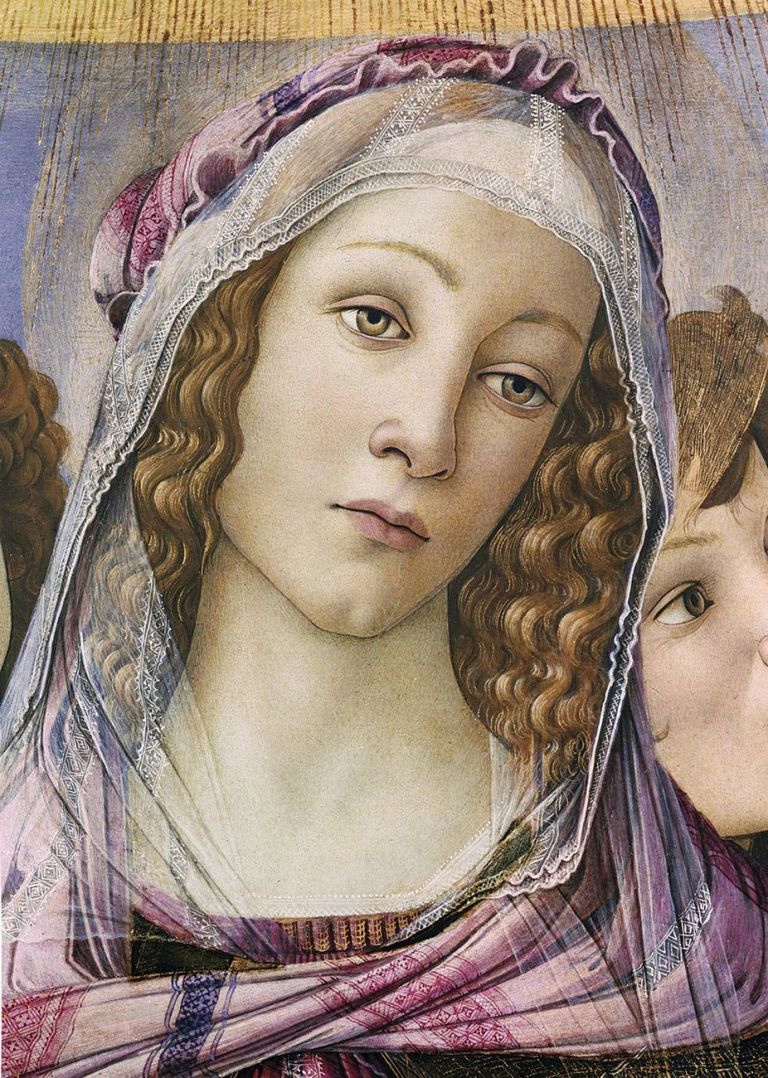 Sandro Botticelli, Madonna della Melagrana, 1487, Firenze, Gallerie degli Uffizi