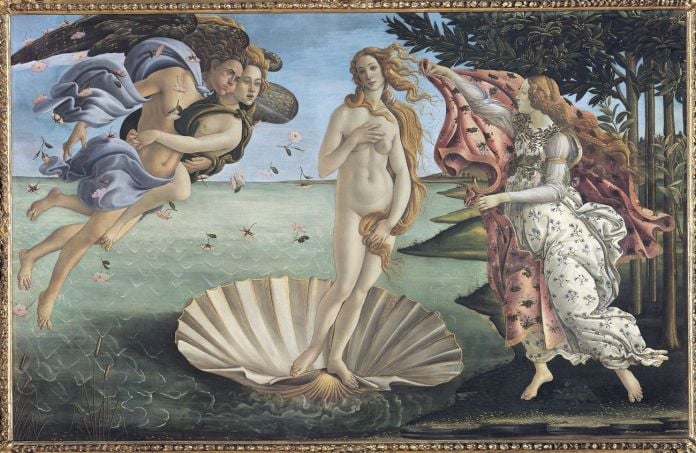 Sandro Botticelli, Nascita di Venere, Firenze, Gallerie degli Uffizi