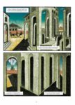 Sebastiano Vilella – De Chirico. Interno metafisico con biscotti (Oblomov Edizioni, Quartu Sant'Elena 2020). Una tavola del libro