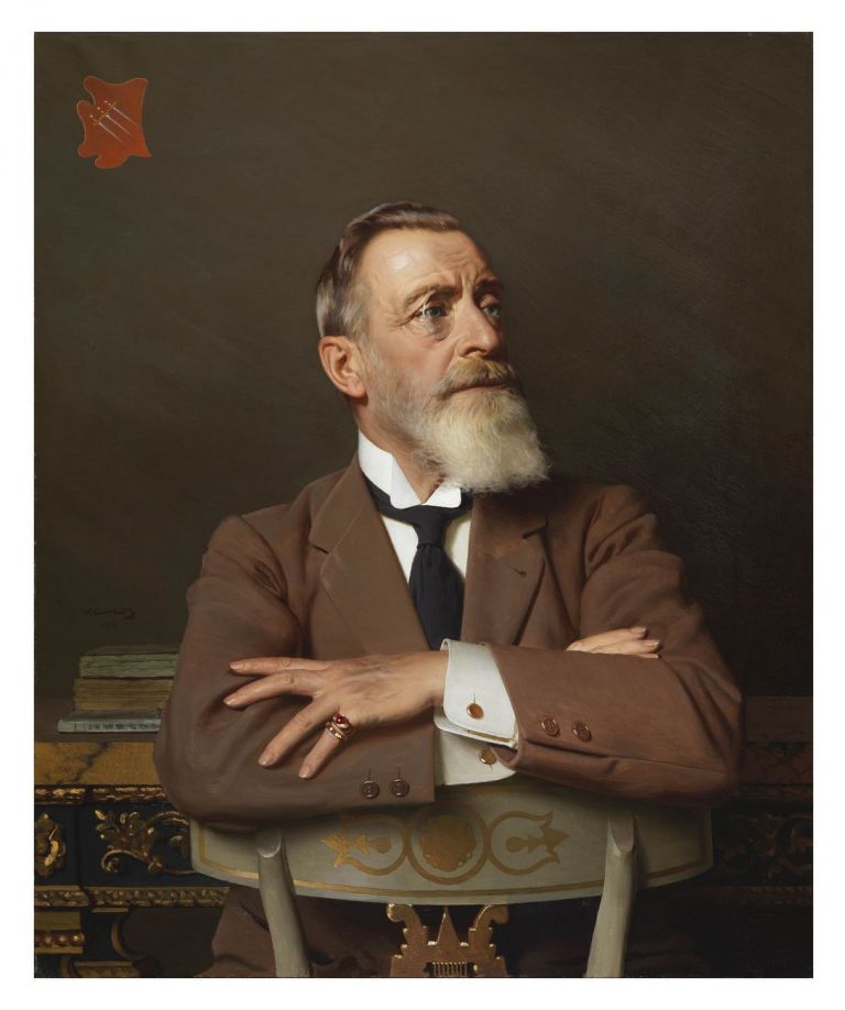 Vittorio Corcos, Ritratto del marchese Riccardo Mannelli Galilei Riccardi, 1915, olio su tela, 86x70 cm. Collezione Pratelli
