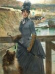 Vittorio Corcos, Ritratto della figlia di Jack La Bolina, 1888, olio su tela, 139x105 cm. Gallerie degli Uffizi, Firenze