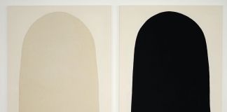 Adelaide Cioni, Go easy on me, Black and white with red sticks, 2020, 156x98cm ciascuno. Courtesy l'artista & P420, Bologna