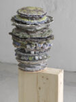 Alberto Scodro U.G "VASE" 2017/18 Fusion of various materials, as quartz, corundum, graphite, glass, metal, paint, garnet, epoxy resin/ Fusione di materiali vari, quarzo, corindone, grafite, vetro, metallo, vernice, granato, resina epossidica. Cm 56 x 39 x 39 Unique/Unico Courtesy l’artista e CAR DRDE, Bologna
