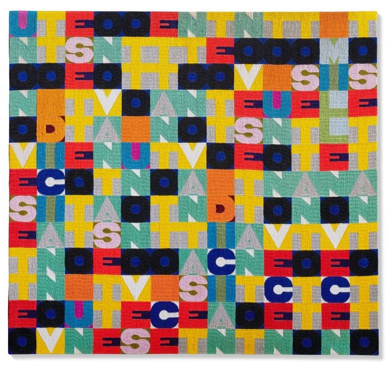 Alighiero Boetti. Senza titolo (Uno nove sette otto), 1978. Courtesy Christie's Images Ltd. 2020