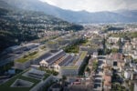 Bellinzona, veduta aerea - Render credits: Città di Bellinzona