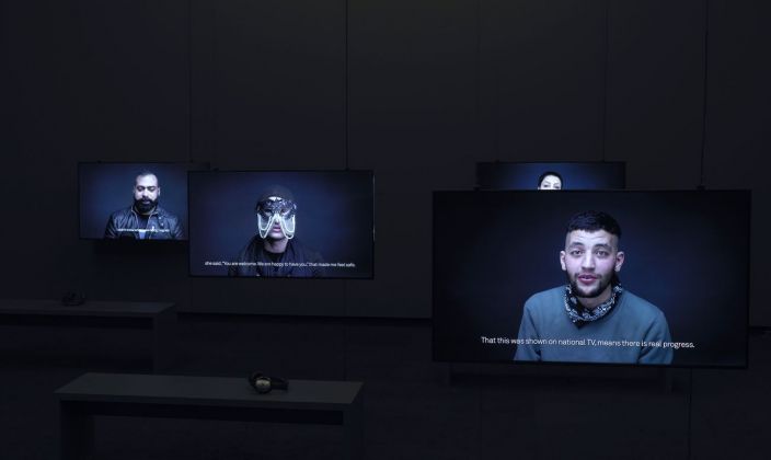 Carlos Motta, The Crossing. Installation view at Stedelijk Museum, Amsterdam 2017. Photos Gert Jan van Rooij. Courtesy Stedelijk Museum