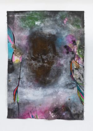 Caterina Silva, Cry, 2019, mixed media on canvas, 204x145 cm. Galleria Richter Fine Art, Roma