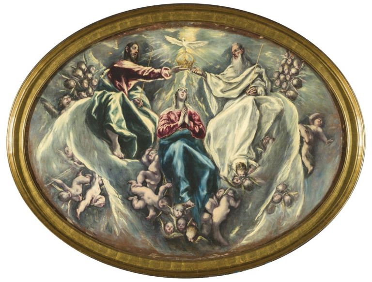 El Greco, Incoronazione della Vergine, Santuario de Illescas Fundación Hospital Nuestra Señora de la Caridad – Memoria Benéfica de Vega (FUNCAVE)