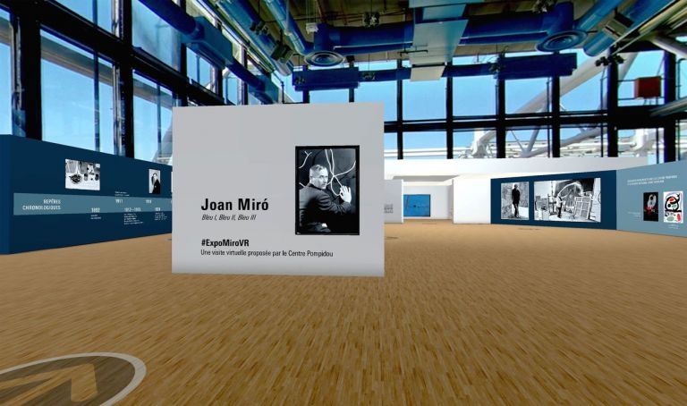 Exposition virtuelle Miró, screenshot, #ExpoMiroVR, giugno 2020 © WAOlab Centre Pompidou, Parigi