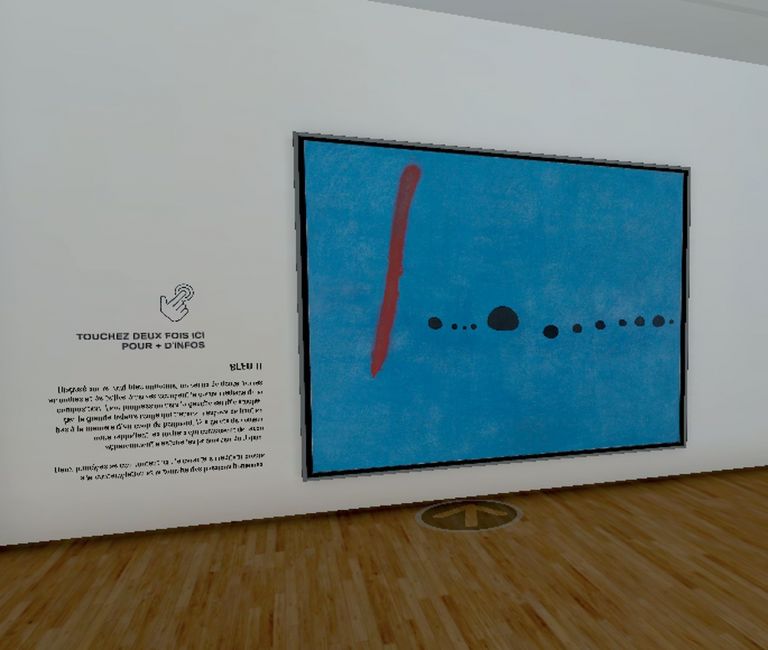 Exposition virtuelle Miró, screenshot, #ExpoMiroVR, giugno 2020 © WAOlab Centre Pompidou, Parigi