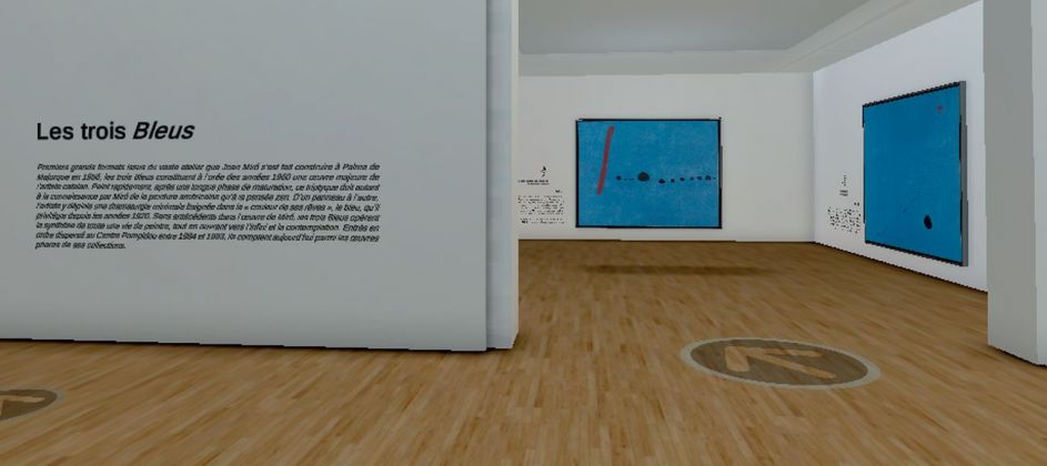 Exposition virtuelle Miró, screenshot, #ExpoMiroVR, giugno 2020 © WAOlab Centre Pompidou, Parigi