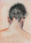 Francesco Cuna, Pongo la nuca, 2020, acquerello su carta montata su tavola, 24,5x34,5 cm