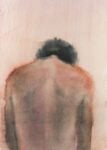 Francesco Cuna, Pongo la verità è una schiena 3, 2020, acquerello su carta montata su tavola, 24,5x34,5 cm