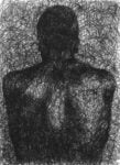 Francesco Cuna, Spleen Il morbo e il marmo 1, 2020, penna a sfera (biro) su carta, 24x33 cm