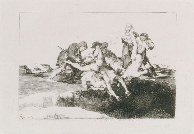 Francisco de Goya y Lucientes, Los Desastres de la Guerra. Caridad, 1810. Harris Brisbane Dick Fund, 1932, Metropolitan Museum of Art, New York