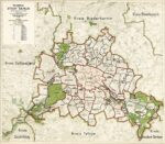 Il piano urbanistico della Grande Berlino, approvato il 27 aprile 1920. Fonte Archivio di Stato, Berlino