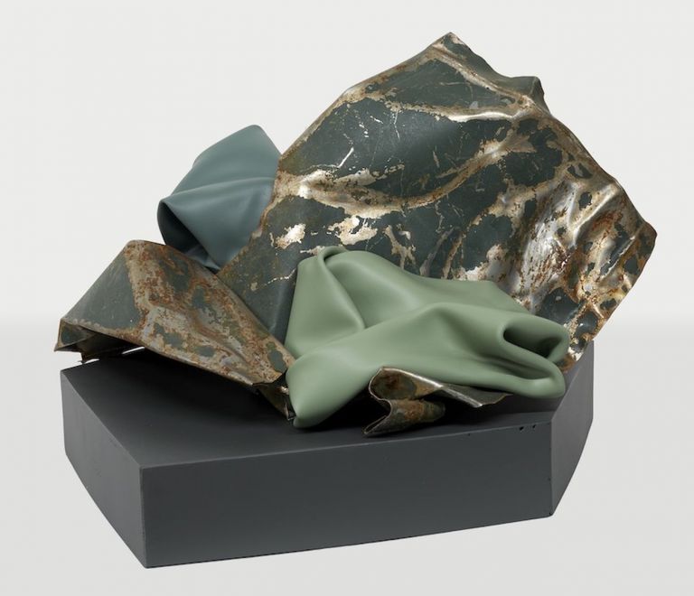Kennedy Yanko, Two Toned IV, 2019, paint skin, metal, 40x58,5x38 cm, Anna Marra Arte Contemporanea, Roma