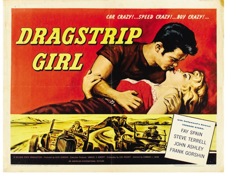 La locandina del film Dragstrip Girl (1957) di Edward L. Cahn