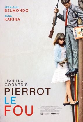 La locandina di Pierrot le fou (1965) di Jean Luc Godard