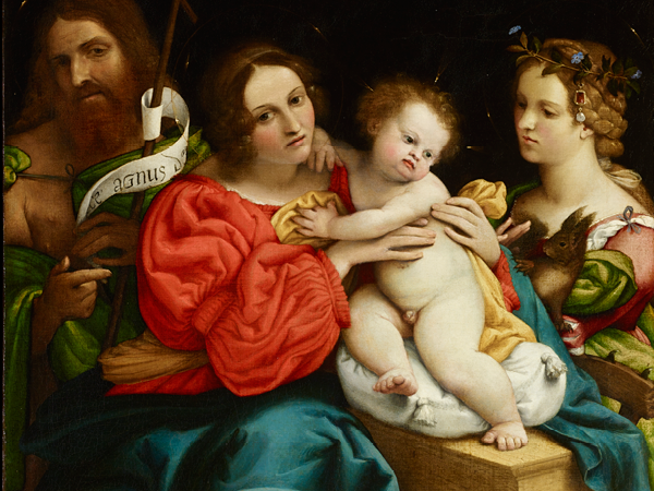 Lorenzo Lotto, Madonna col Bambino e i santi Giovanni Battista e Caterina d'Alessandria, 1522