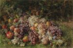 Maria Luisa de la Riva y Calloll de Muñoz, Flores y frutas, 1887. Madrid, Museo Nacional del Prado, depositado en la Universidad de Zaragoza