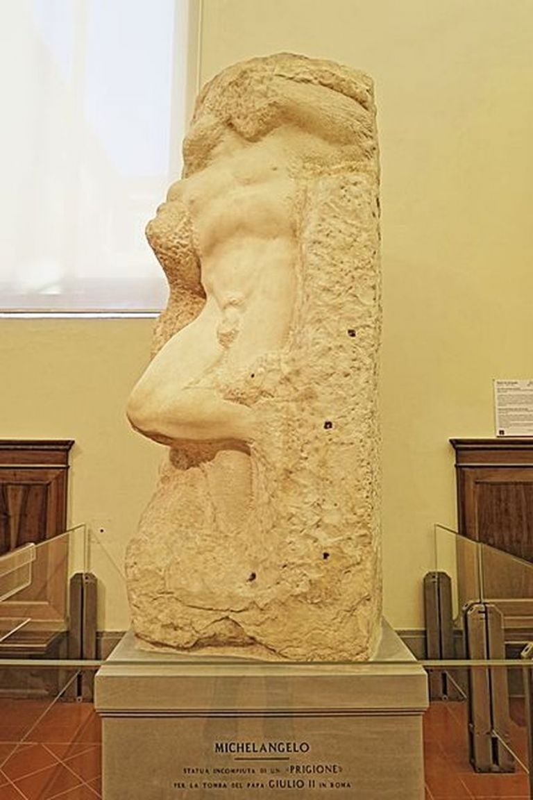 Michelangelo Buonarroti, Schiavo che si ridesta, 1525 30 ca. Galleria dell'Accademia, Firenze