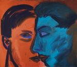 Rainer Fetting, Kuss blau rot, 1987. Courtesy Christie's