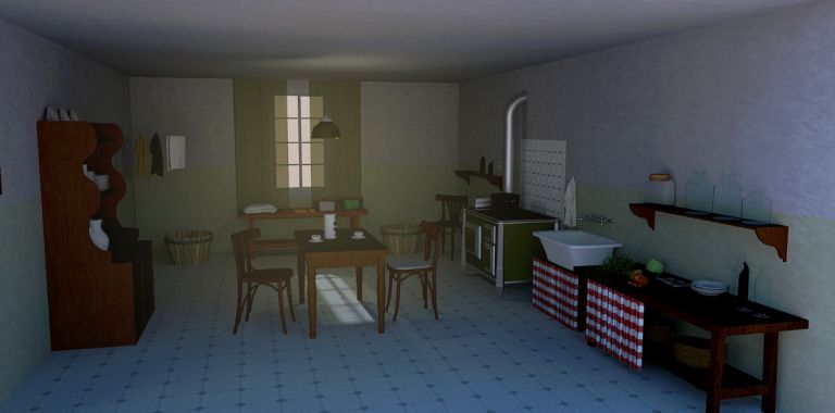 Render della scenografia curata da Silvia Allegra, courtesy Silvia Allegra