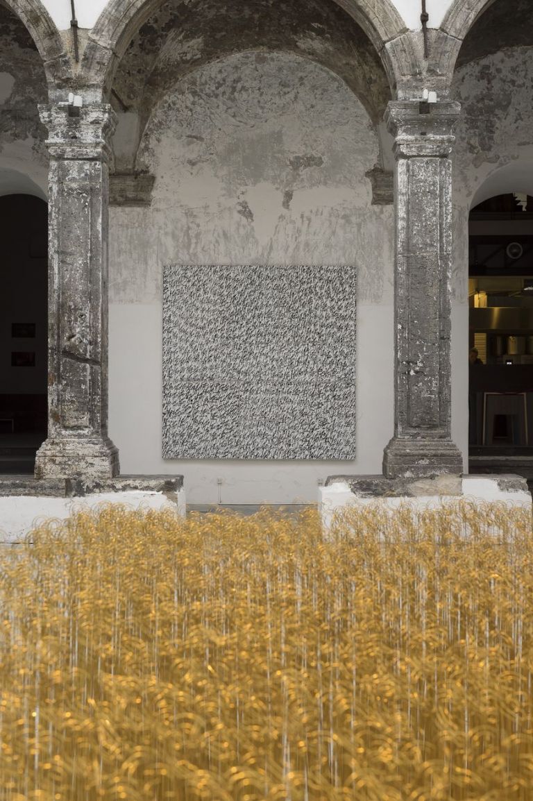 Sergio Fermariello. (H)ear. Exhibition view at Fondazione Made in Cloister, Napoli 2020. Photo Francesco Squeglia