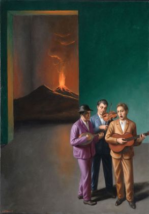 Stefano Di Stasio, Canzone, 2011, olio su tela, cm 100x70. Courtesy Galleria Centometriquadri Arte Contemporanea, Santa Maria Capua Vetere