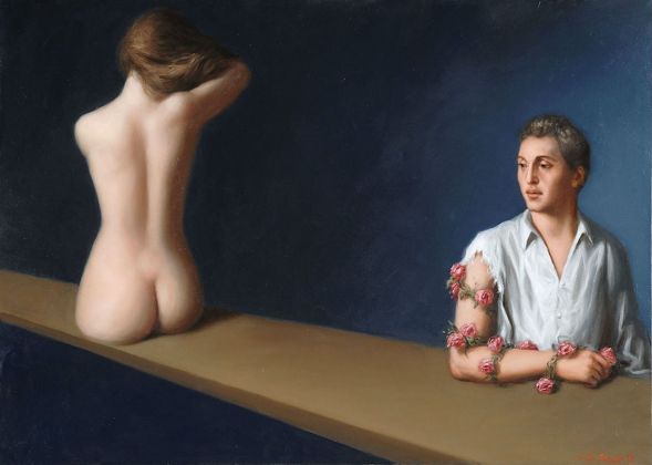 Stefano Di Stasio, Dialettica della carne, 2011, olio su tela, cm 50x70. Courtesy Galleria Centometriquadri Arte Contemporanea, Santa Maria Capua Vetere