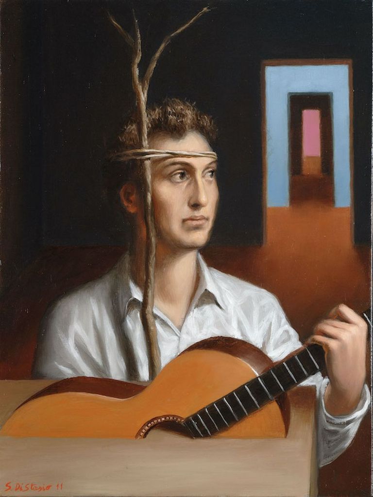 Stefano Di Stasio, Prima del suono, 2011, olio su tela, cm 40x30. Courtesy Galleria Centometriquadri Arte Contemporanea, Santa Maria Capua Vetere