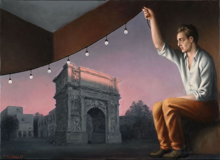 Stefano Di Stasio, Prime luci, 2011, olio su tela, cm 50x70. Courtesy Galleria Centometriquadri Arte Contemporanea, Santa Maria Capua Vetere