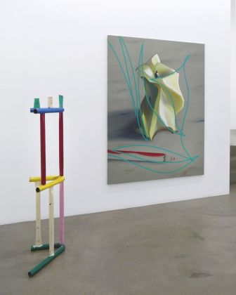 Stefano Perrone in conversation with Przemek Pyszczek. Installation view at Ribot Gallery, Milano 2020
