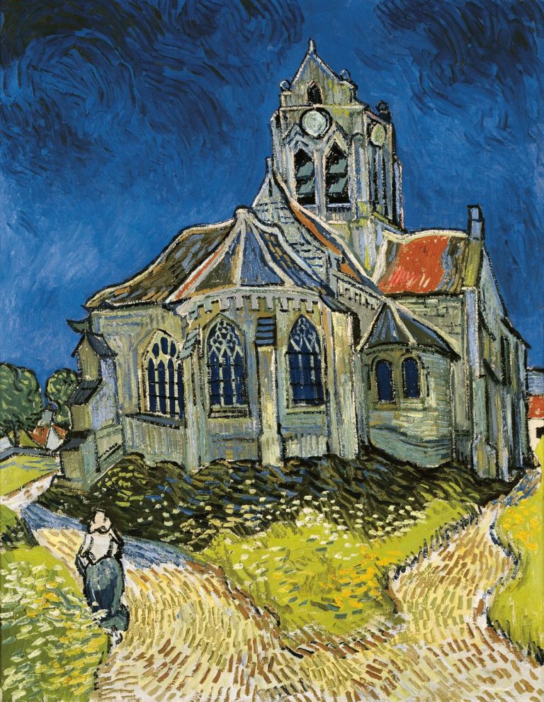 Vincent van Gogh, La Chiesa di Auvers sur Oise (Auvers, 4 giugno 1890). Parigi, Musée d’Orsay (© photo Gloria Fossi 2019)