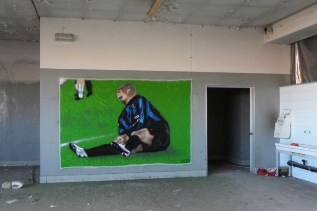WOC, Ronaldo, 2018, spray on wall, 200x300 cm