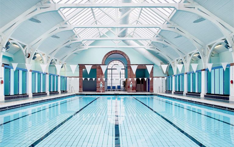 Warrender Baths Club, Edinburgh, Scotland, 1887 ca. Photo credit Soo Burnell. Courtesy Accidentally Wes Anderson