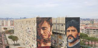 Maradona. il murale di Jorit