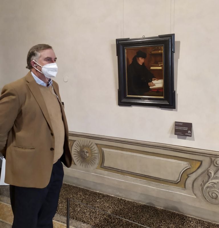 Ludovico Pratesi a Palazzo Barberini a Roma per il podcast di Artribune "Da solo al museo"