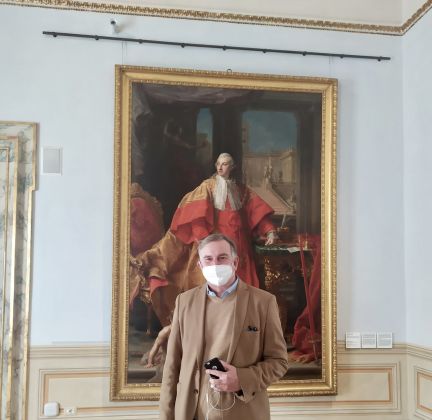 Ludovico Pratesi a Palazzo Barberini a Roma per il podcast di Artribune "Da solo al museo"