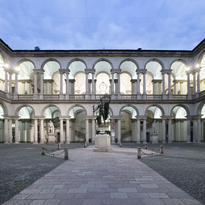 Accademia di Belle Arti di Brera, Cortile d'Onore, Milano. Photo Cosmo Laera. Courtesy Accademia di Brera Accademia di Belle Arti di Brera, Cortile d'Onore, Milano. Photo Cosmo Laera. Courtesy Accademia di Brera