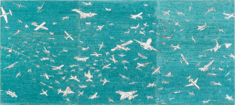 Alighiero Boetti, Aerei, 1983. Courtesy Il Ponte Casa d’Aste