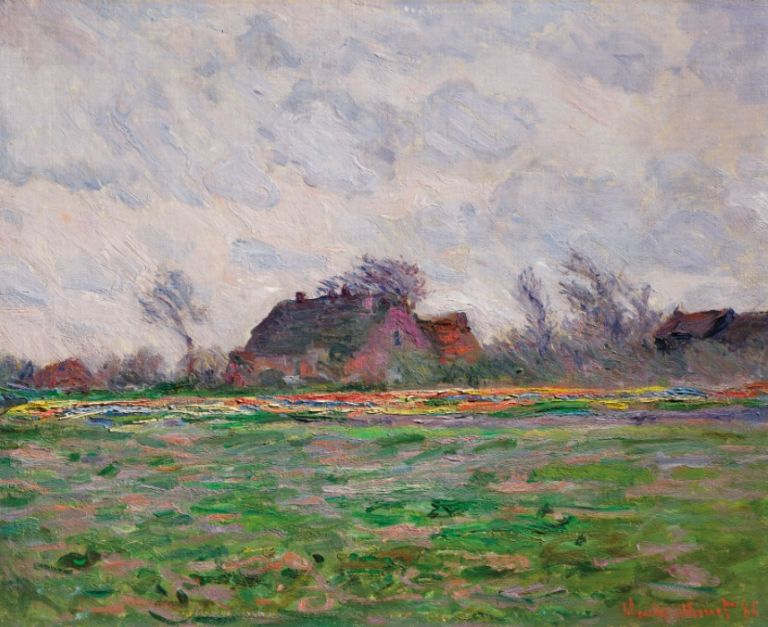 CLAUDE MONET, Champ de tulipes près de Leyde 1886