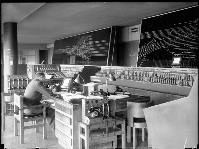 Cabina ACEI Roma Termini - foto d'epoca