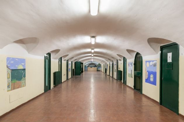 Corridoio distributivo sotterraneo_Casa Circondariale San Vittore
