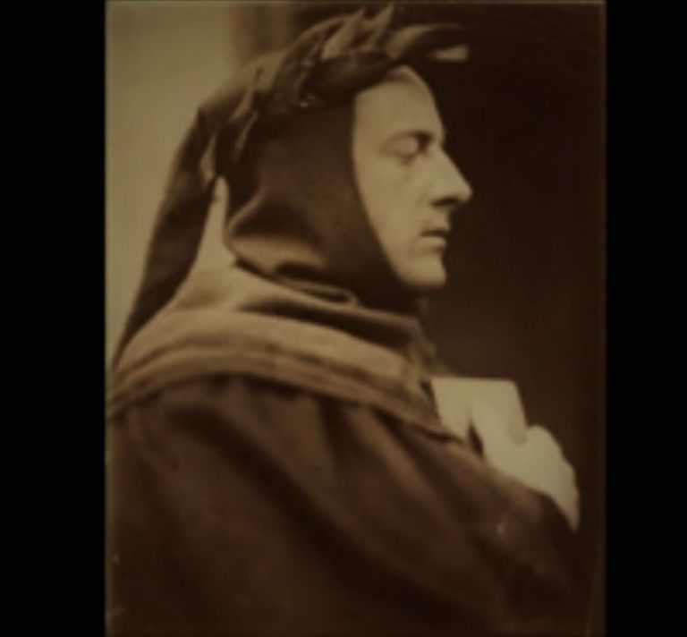 Fig. 11 Wyrfield, foto di Millais nei panni di Dante, 1862