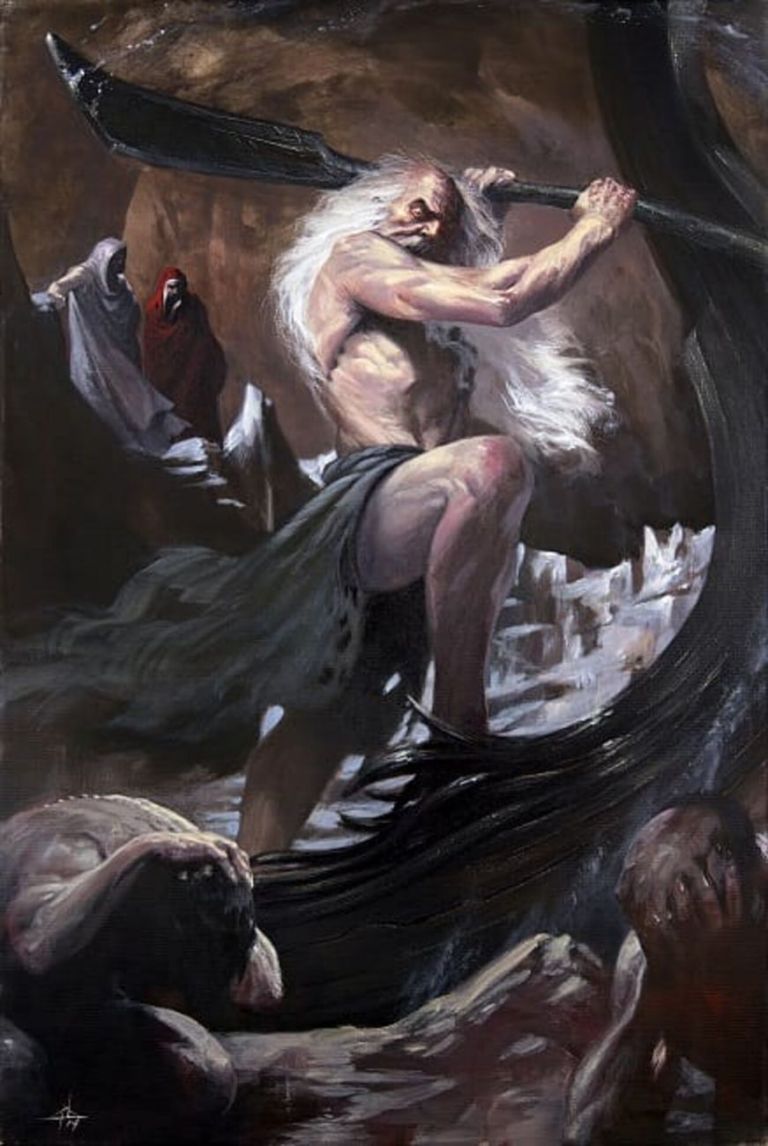 Fig. 8 Gabriele Dell'Otto, illustrazione di Caronte, 2018