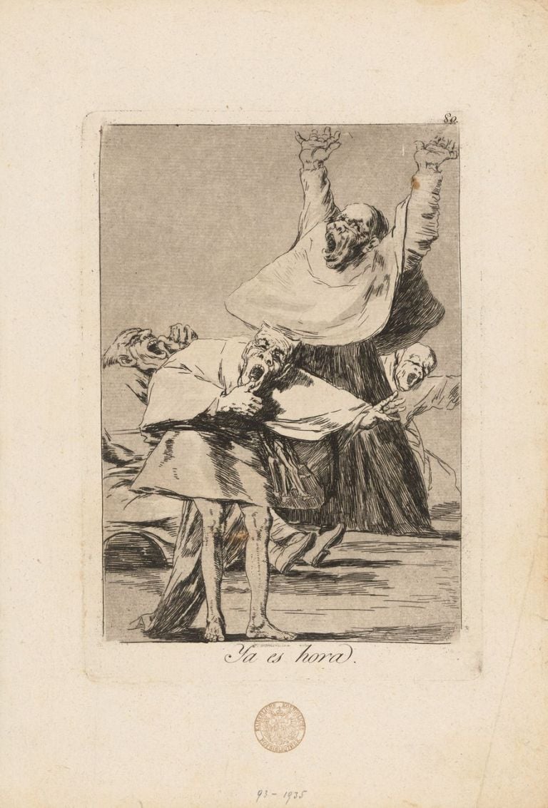 Francisco José de Goya y Lucientes, Los Caprichos. Ya es hora, 1799 © Albertina, Wien