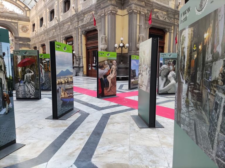 Fuga dal Museo, le opere installate sotto la Galleria Principe di Napoli , MANN